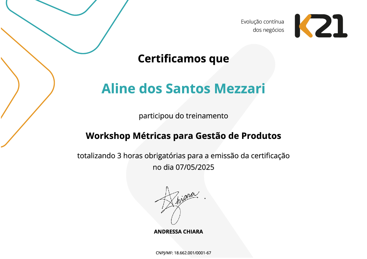 Certificado K21